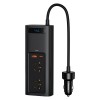 Автомобільний перетворювач напруги BASEUS In-car Inverter 150W (220V EU/CN) |2Sockets EU/CN 220V, 1USB/1Type-C, 0.4m| (CRNBQ-A01) black