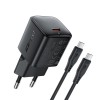 Адаптер мережевий ACEFAST PD mini GaN USB-C fast charger set A118 (P5) |1USB-C, 30W/3A| black