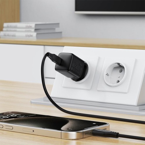 Адаптер мережевий ACEFAST PD mini GaN USB-C fast charger set A118 (P5) |1USB-C, 30W/3A| black