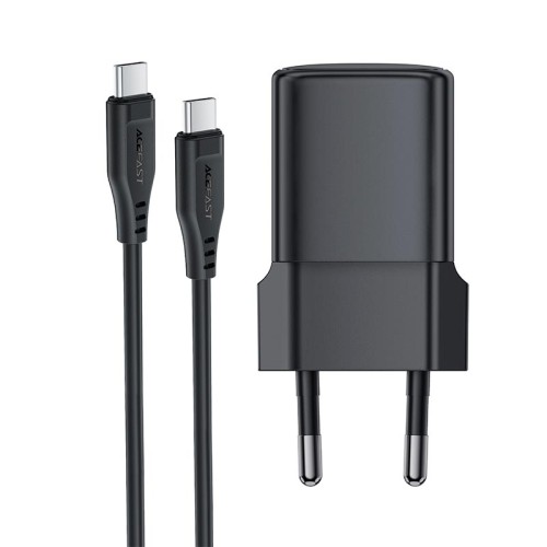 Адаптер мережевий ACEFAST PD mini GaN USB-C fast charger set A118 (P5) |1USB-C, 30W/3A| black