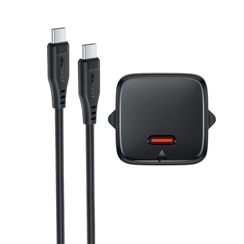 Адаптер мережевий ACEFAST PD mini GaN USB-C fast charger set A118 (P5) |1USB-C, 30W/3A| black