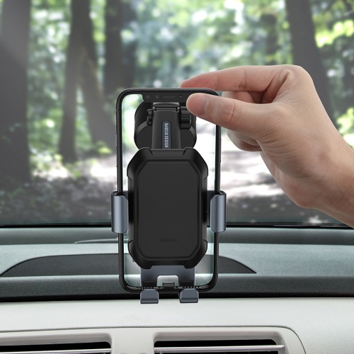 Тримач BASEUS Tank gravity car mount holder with suction base black