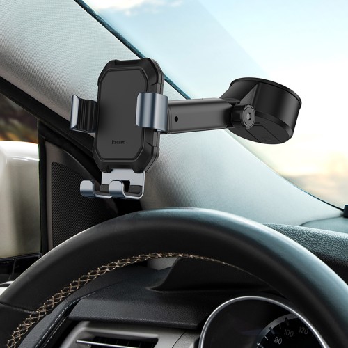 Тримач BASEUS Tank gravity car mount holder with suction base black