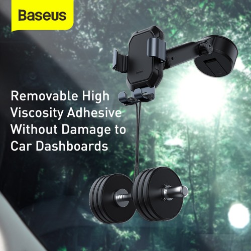 Тримач BASEUS Tank gravity car mount holder with suction base black