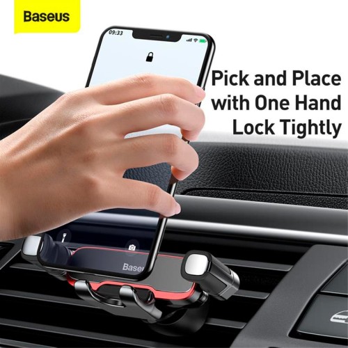 Тримач Baseus Lateral Gravity Car Mount black