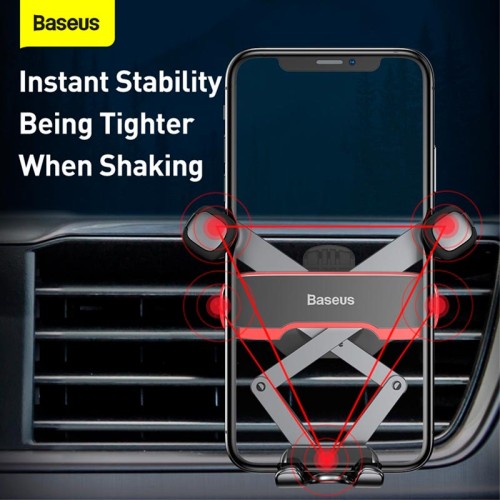 Тримач Baseus Lateral Gravity Car Mount black