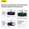 Зарядка Qi Baseus Digital LED Display 2in1 Wireless Charger Universal version |20W| black