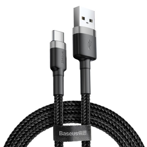 Кабель Type-c BASEUS cafule |2A, 2M| (CATKLF-CG1) black