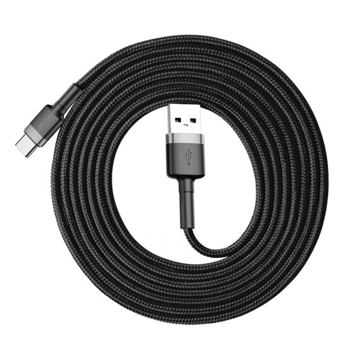 Кабель Type-c BASEUS cafule |2A, 2M| (CATKLF-CG1) black