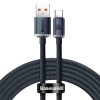 Кабель Baseus Type-C Crystal Shine Series Fast Charging Data Cable |2m, 100W| black