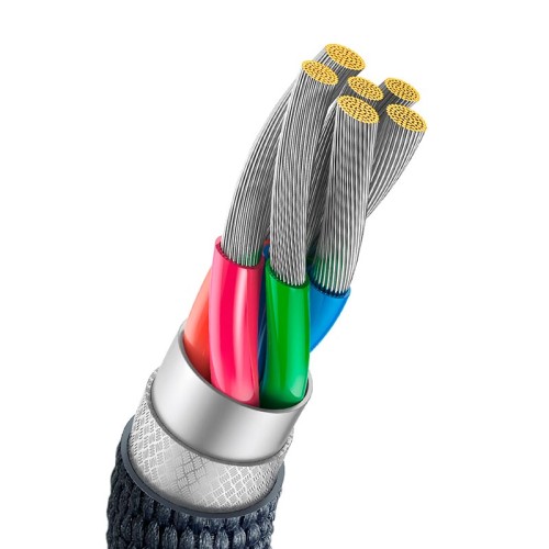 Кабель Baseus Type-C Crystal Shine Series Fast Charging Data Cable |2m, 100W| black