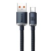 Кабель Baseus Type-C Crystal Shine Series Fast Charging Data Cable |2m, 100W| black