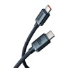 Кабель Baseus Type-C to Type-C Crystal Shine Series Fast Charging Data Cable |2m, 100W| black