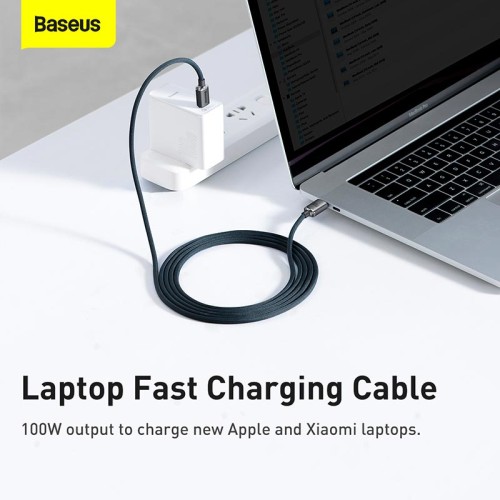 Кабель Baseus Type-C to Type-C Crystal Shine Series Fast Charging Data Cable |2m, 100W| black