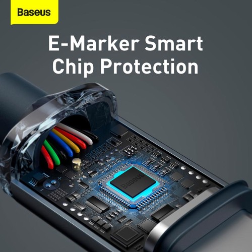 Кабель Baseus Type-C to Type-C Crystal Shine Series Fast Charging Data Cable |2m, 100W| black