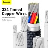 Кабель Baseus Type-C to Type-C Crystal Shine Series Fast Charging Data Cable |2m, 100W| black