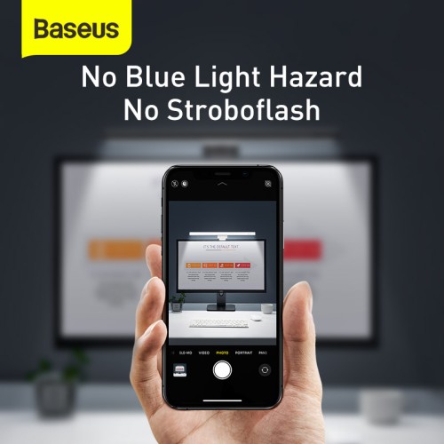 Десктоп-лампа скрінбар BASEUS i-wok Series USB Asymmetric Light source Screen Hanging Light (Youth) (DGIWK-B02) black