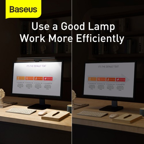 Десктоп-лампа скрінбар BASEUS i-wok Series USB Asymmetric Light source Screen Hanging Light (Youth) (DGIWK-B02) black