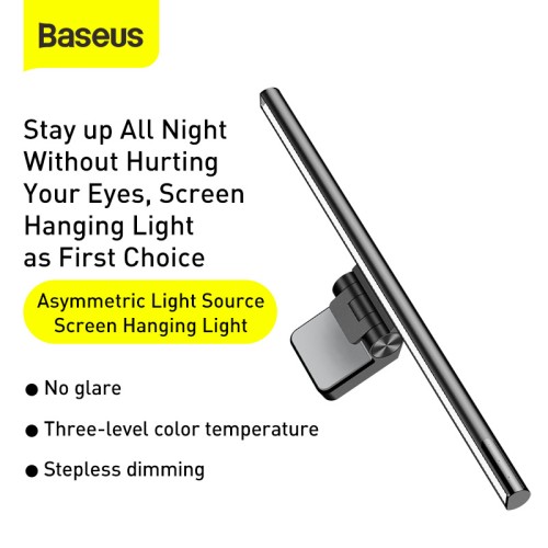 Десктоп-лампа скрінбар BASEUS i-wok Series USB Asymmetric Light source Screen Hanging Light (Youth) (DGIWK-B02) black