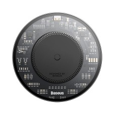 Зарядка Qi Baseus Simple 2 Wireless Charger 15W Cluster Black (Cable Type-C To Type-C 24W 12V/2A 1m) black
