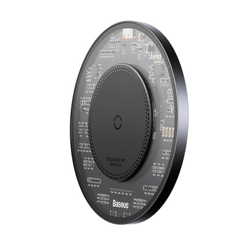 Зарядка Qi Baseus Simple 2 Wireless Charger 15W Cluster Black (Cable Type-C To Type-C 24W 12V/2A 1m) black