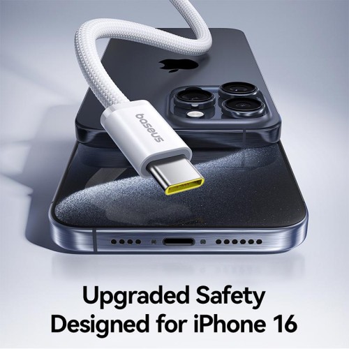 Кабель Baseus Dynamic 4 Fast Charging Data Cable USB-C to USB-C |100W, 1m| white