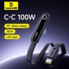 Кабель Baseus MVP 3 Fast Charging Cable USB-C to USB-C |100W, 1m| black