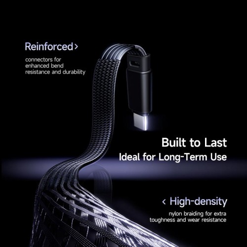 Кабель Baseus MVP 3 Fast Charging Cable USB-C to USB-C |100W, 1m| black