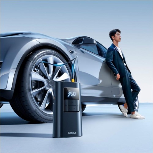 Портативний компресор для автомобіля  Baseus PrimeTrip Series Portable Bike Pump |20000r/min, 75W| black