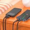 УМБ HOCO Fast fully compatible power bank with digital display J121 10000mAh)1C/2A, 22.5W/3A, PD/QC| black