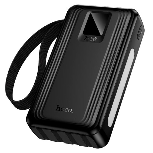 УМБ HOCO Jingyao power bank dual lighting four cables J173 (20000mAh) |2C/2A, PD/QC, 22.5W/3A| black
