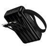 УМБ HOCO Jingyao power bank dual lighting four cables J173 (20000mAh) |2C/2A, PD/QC, 22.5W/3A| black