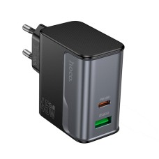 Адаптер мережевий HOCO Star Speed charger CS74A |1Type-C/1USB, 3A/45W, PD/QC| black