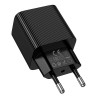 Адаптер мережевий HOCO Excellent single port charger with digital display CS81A |1USB, QC, 18W/3A| black