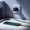 Адаптер мережевий HOCO C to C cable Excellent single port charger with digital display set CS81A |1USB, QC, 18W/3A| black