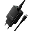 Адаптер мережевий HOCO C to C cable Leader single port charger set CS93A |1Type-C, 20W/3A, PD| black