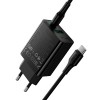 Адаптер мережевий HOCO C to C cable Leader charger set CS95A |1USB/1Type-C, PD/QC, 30W/3A| black
