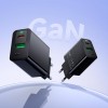Адаптер мережевий HOCO C to C cable Leader charger set CS95A |1USB/1Type-C, PD/QC, 30W/3A| black