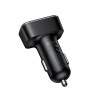 Адаптер автомобільний HOCO Barry digital display car charger Z63A |2USB/1Type-C, 42W/3A, PD/QC| black