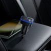 Адаптер автомобільний HOCO Barry digital display car charger Z63A |2USB/1Type-C, 42W/3A, PD/QC| black