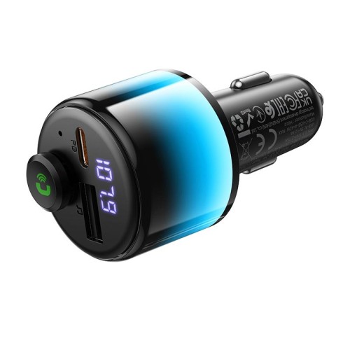 Адаптер автомобільний HOCO Path 42W car BT FM transmitter E166 |BT6.0, 1A/1C, PD30W| black