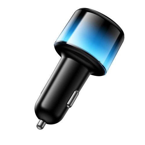 Адаптер автомобільний HOCO Vivido 24W car charger Z69 |2C/2A, 12W|/2.4A| black