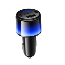 Адаптер автомобільний HOCO Vivido PD37W car charger with digital display Z69A |2C/1A, PD25W/3A| black