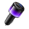 Адаптер автомобільний HOCO Vivido PD37W car charger with digital display Z69A |2C/1A, PD25W/3A| black