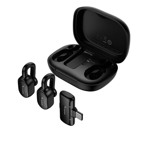Мікрофон HOCO Ice hidden wireless microphone Type-C L27 |ENC, 70/400mAh, 65dB, 5-6h| black