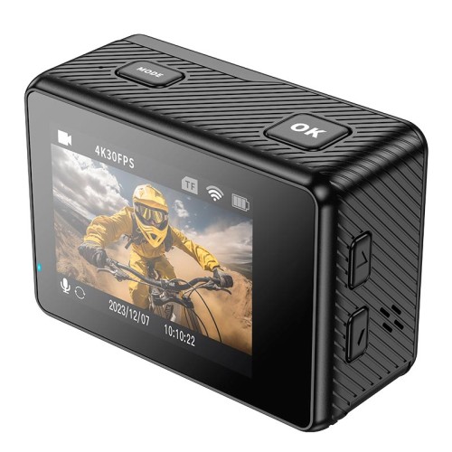 Спорт Камера HOCO  dual color screen sports camera DV101 |4k, 120fps, wifi| black