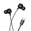 Навушники HOCO Victory universal digital earphones with microphone Type-C M117 |1.2m| black