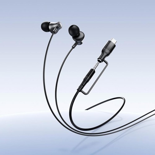 Навушники сетевой HOCO Mia 2-in-1 3.5/Type-C universal digital earphones with microphone M119A black