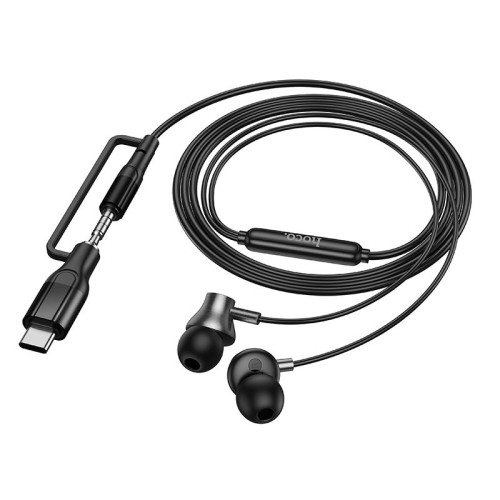 Навушники сетевой HOCO Mia 2-in-1 3.5/Type-C universal digital earphones with microphone M119A black