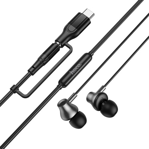 Навушники сетевой HOCO Mia 2-in-1 3.5/Type-C universal digital earphones with microphone M119A black